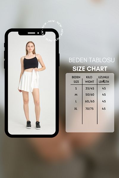 mrmpro Γυναικεία Μίνι Σορτς Φούστα Flounce Lycra Flexible Gathering