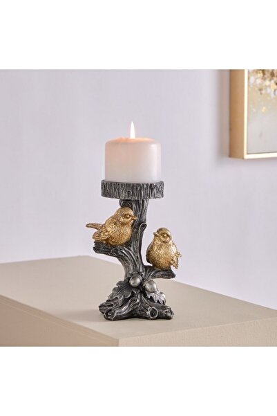 Home Box طائر الرن مع حامل شموع صغيرة 15.5x11.5x19.5 سم