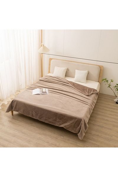 Home Box Lla Ura Rabbit Fur Double Layer Twin Blanket 150x220 cm