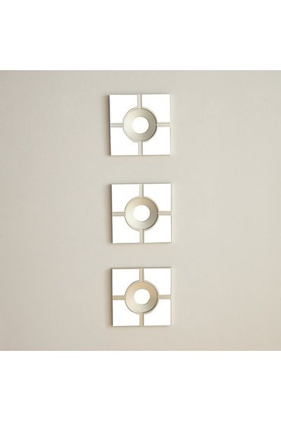 Home Box Brecklyn 3-Piece Mirror Set 25 cm