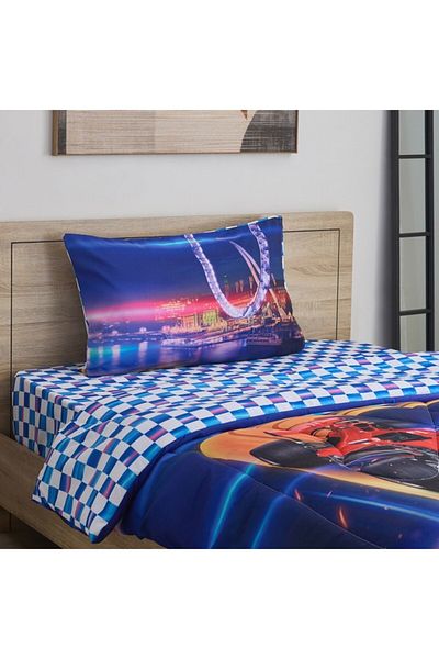Home Box Gaming Racer 2-Piece Twin Microfibre Comforter Set 160x220 cm