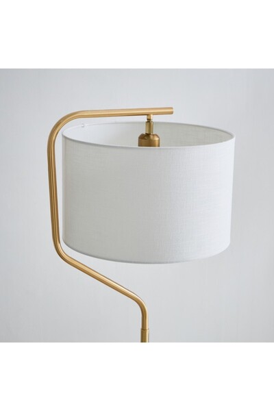 Home Box Deme Avala Metal Floor Lamp with Linen Shade 162 cm