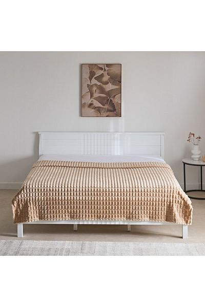 Home Box Delft Jacquard Flannel Queen Blanket 200x220 cm