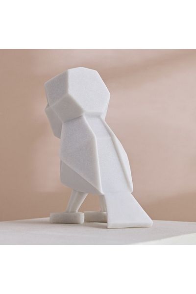 Home Box Verdant Polyresin Owl Accent in Sand Finish 18x11.5x22 cm