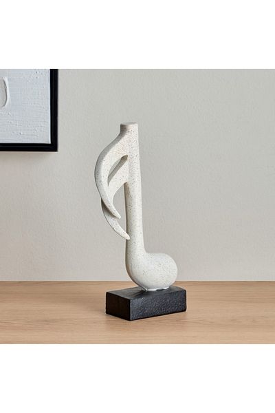 Home Box Wren Polyresin Abstract Musical Note Accent 14x7x27 cm