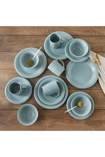 Home Box Elegenza Celadon 16-Piece Dinner Set - Serves 4