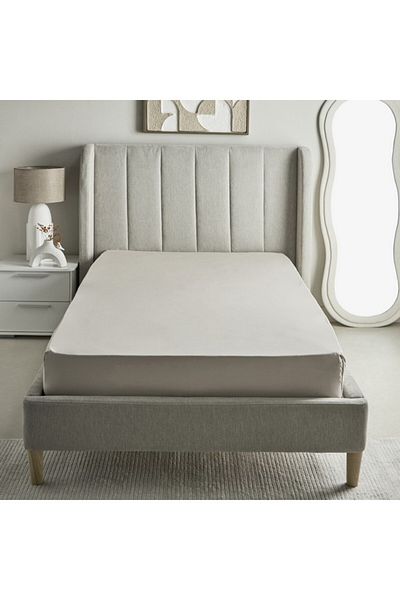 Home Box Purely-percale 300TC Single Fitted Sheet 90x200+36 cm