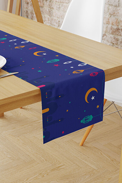 Moud's 40X140 Ramadan Runner din piele intoarsa cu model - Fata de masa fara ...