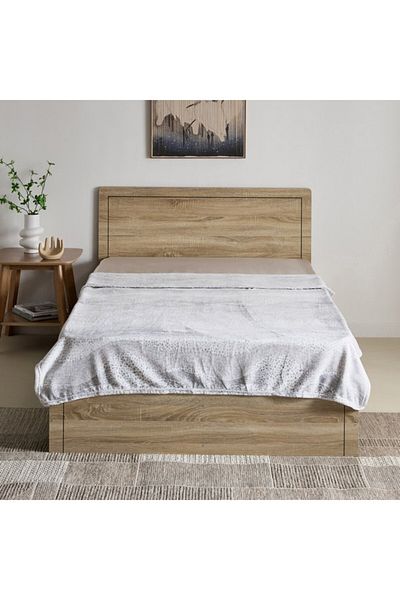 Home Box Matrix Remi Printed Flannel Twin Blanket 140x200 cm