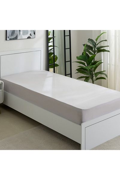 Home Box Purely-percale 300TC Single Fitted Sheet 90x200+36 cm