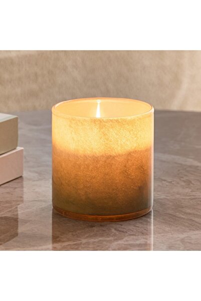 Home Box حامل شموع زجاجي منقوش من أودن مقاس 10×10×10 سم