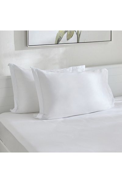 Home Box Opulent Luxe 2-Piece Cotton Solid Pillow Case Set 50x75+5 cm