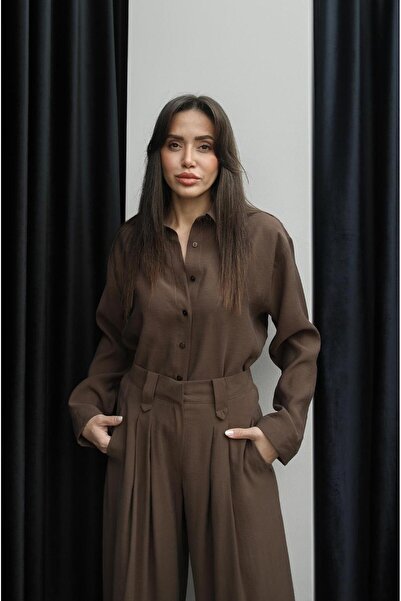 Havoş Brown Colter Shirt Pants Set