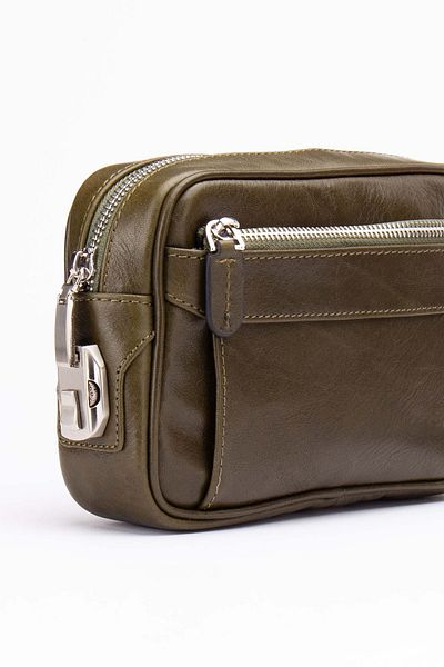 Niki Leather Чанта Frank от естествена кожа с цип