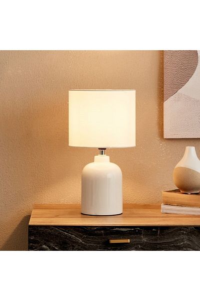 Home Box Clarc Ceramic Table Lamp 18x18x32 cm