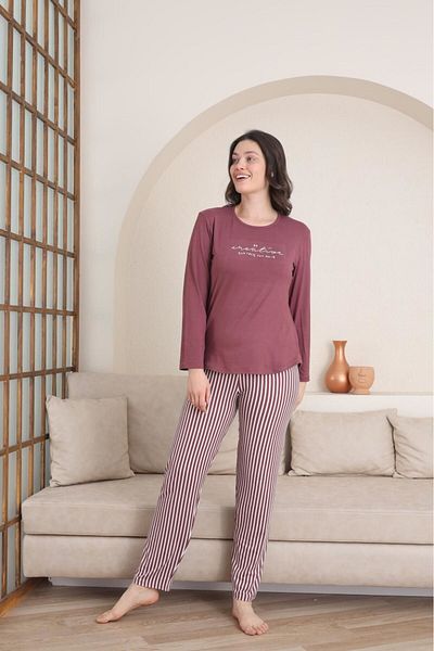Berin Milan Fabric Long Sleeve All Season Pajamas Set
