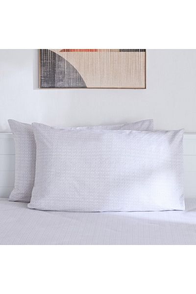 Home Box Albania Oran 2-Piece Polycotton Pillowcase Set 50x75 cm