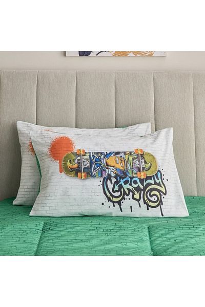 Home Box Tom Gearhead 2-Piece Freestyle Pillow Cover Set 50x75 cm