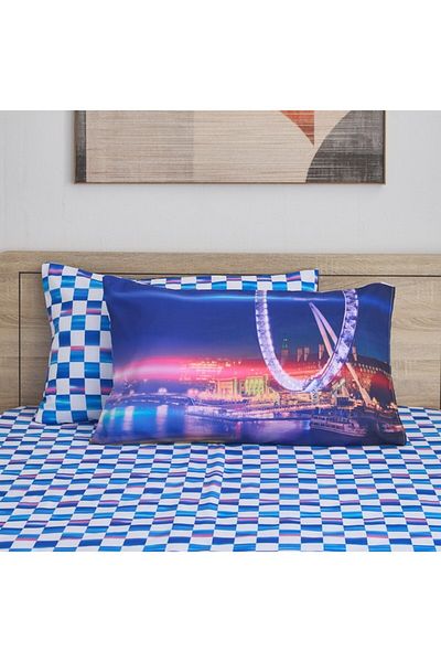 Home Box Gaming Racer 2-Piece Microfibre Pillow Cover Set 50x75 cm