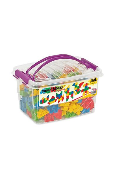 DEDE 160 Pieces Smart Blocks Box - Educational Shapes