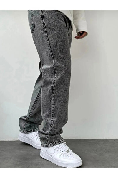 Genel Markalar Erkek Baggy Bol Kesim Kot Pantolon