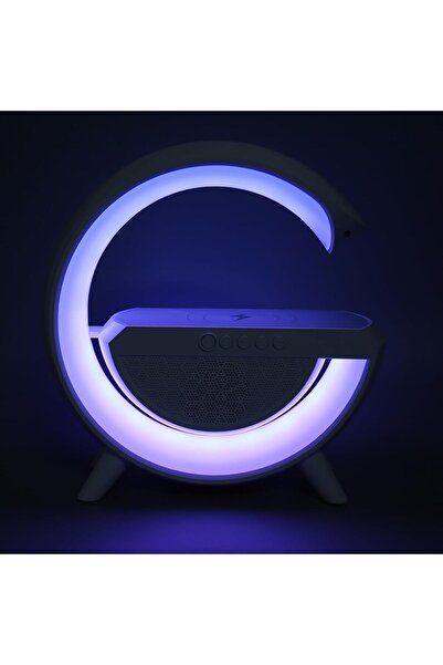 Hediye Vakti Kablosuz Şarj Standlı RGB Hoparlör