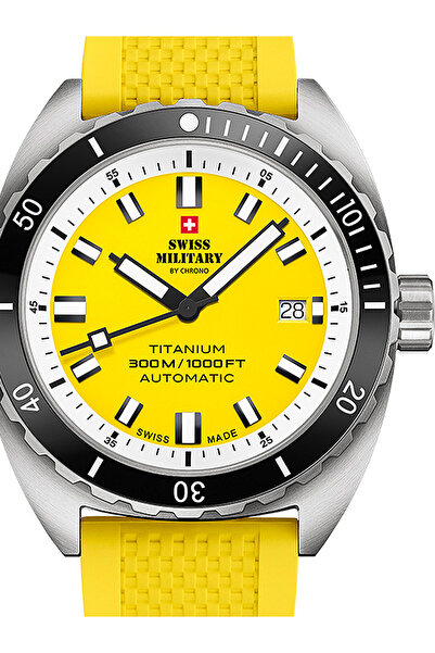 Swiss Military Ceas de bărbați Swiss Military SMA34100.11, automat, 42 mm, 30...