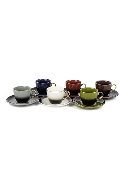 Mikasa Moor Creative Set of 6 Coffee Cups 85Cc