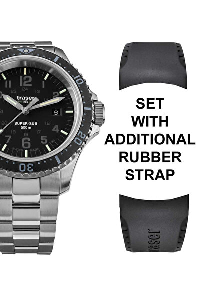 Traser H3 Ανδρικό ρολόι Traser H3 109376, Quartz, 46mm, 50ATM