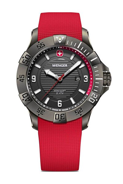 Wenger Mens Watch 01.0641.144, Quartz, 43mm, 20ATM