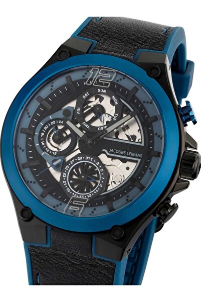 Jacques Lemans Ανδρικό ρολόι Jacques Lemans 1-2150B, Quartz, 43mm, 10ATM