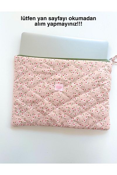 girlsybags Husă groasă cu model de flori roz pentru laptop și tabletă Macbook - Husă pentru computer de toate inchi