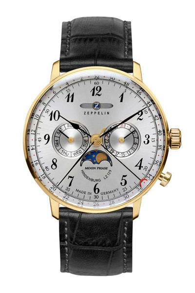 Zeppelin Ανδρικό ρολόι Zeppelin 7038-1, Quartz, 40mm, 3ATM