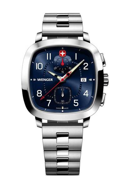 Wenger Ανδρικό ρολόι Wenger 01.1933.111, Quartz, 40mm, 5ATM