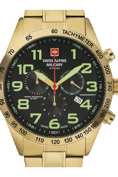 Swiss Alpine Military Ceas de bărbați Swiss Military 70.479.114, cuarț, 45 mm...