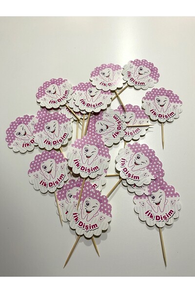 cicigünler Kız Bebek Diş Partisi Diş Buğdayı Dişim Çıktı İkramlık Kürdan