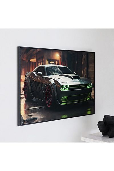 Home Box Ersel Lamborghini Framed Picture with High Gloss Surface 60x90x2.8 cm