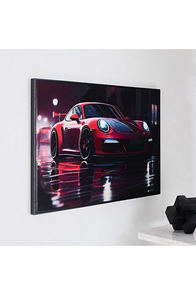 Home Box Ersel Car Framed Picture with High Gloss Surface 60x90x2.8 cm