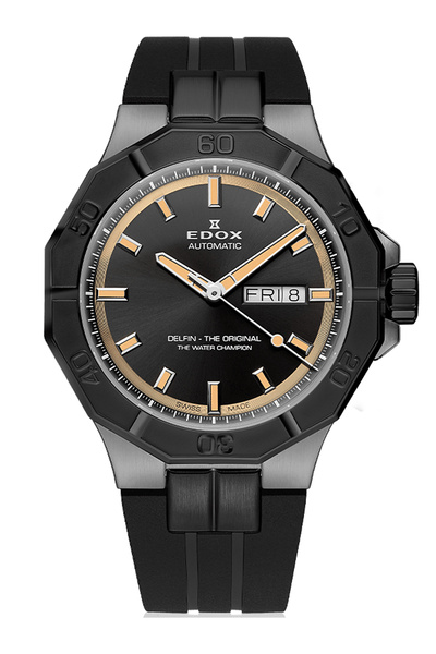 Edox Mens Watch 88008-37GNCA-GBEI, Automatic, 43mm, 20ATM