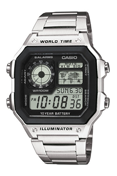 Casio Ceas bărbătesc AE-1200WHD-1AVEF, cuarț, 42mm, 10ATM