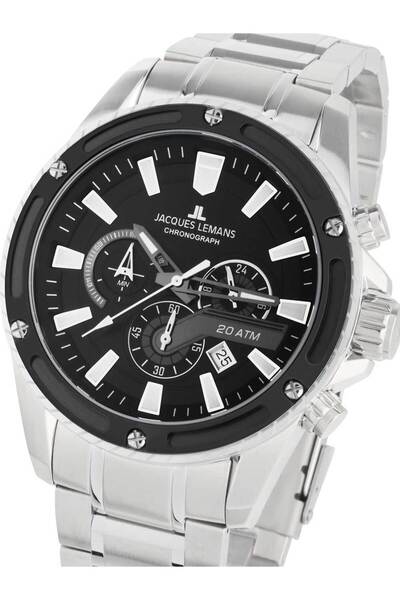 Jacques Lemans Ceas bărbătesc Jacques Lemans 1-2141E, Quartz, 48mm, 20ATM