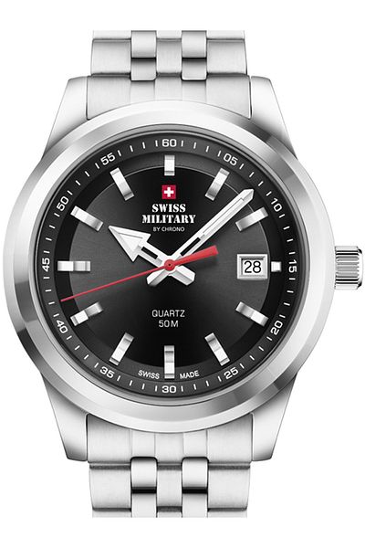 Swiss Military SM34094.01 Mens Watch 41mm 5ATM