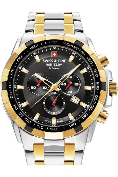 Swiss Alpine Military Ceas de bărbați Swiss Military 7043.9147, cuarț, 47 mm,...