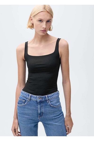 MANGO Woman Sleeveless Bodysuit