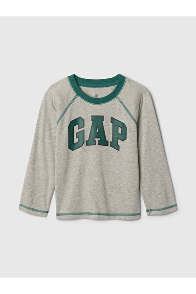 GAP Erkek Bebek Gri Gap Logo T-Shirt