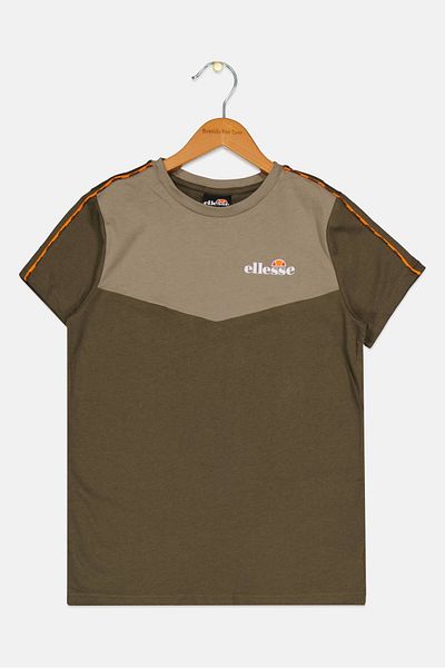 Ellesse Kids Boy Short Sleeve Graphic Printed T-shirt, Khaki