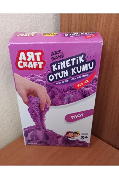 Müjde Tuhafiye Art Craft KİNETİK OYUN KUMU KINETIC PLAY SAND 500 GR MOR