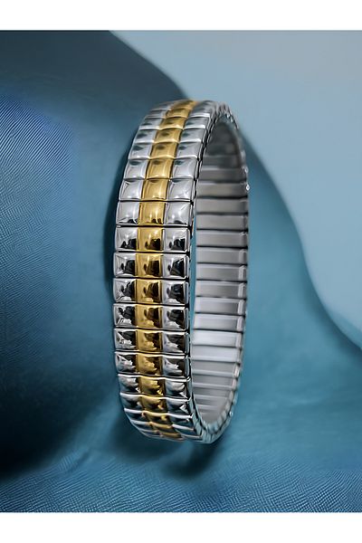 Jadem Gold Stainless Steel Circle Bracelet
