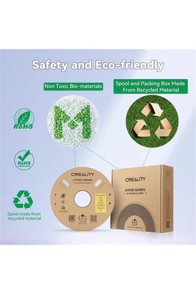 Creality Hyper Petg Kırmızı Filament 1.75mm 1kg