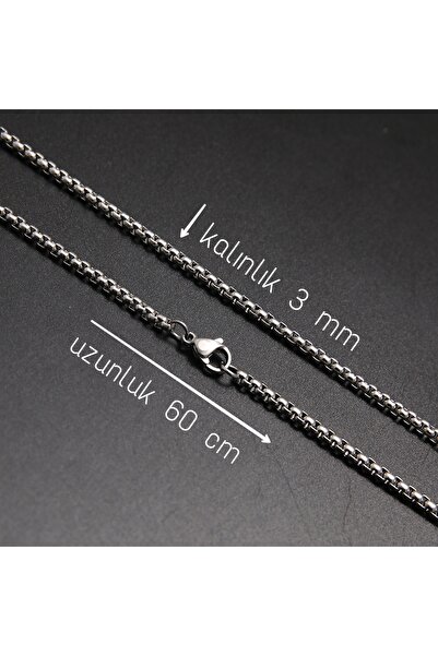 AB Takı Men's Necklace Thor Hammer Figure Scandinavian Necklace